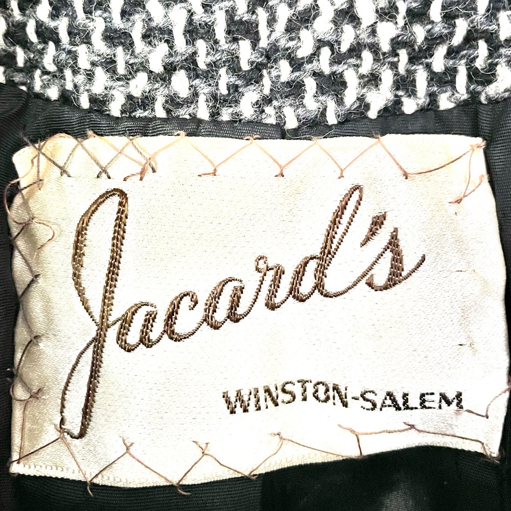 Vintage wool tweed suit- Jacard’s of Winston-Salem, NC